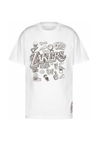 Mitchell & Ness - Koszulka Los Angeles Lakers Doodle. Kolor: biały. Sport: koszykówka #1