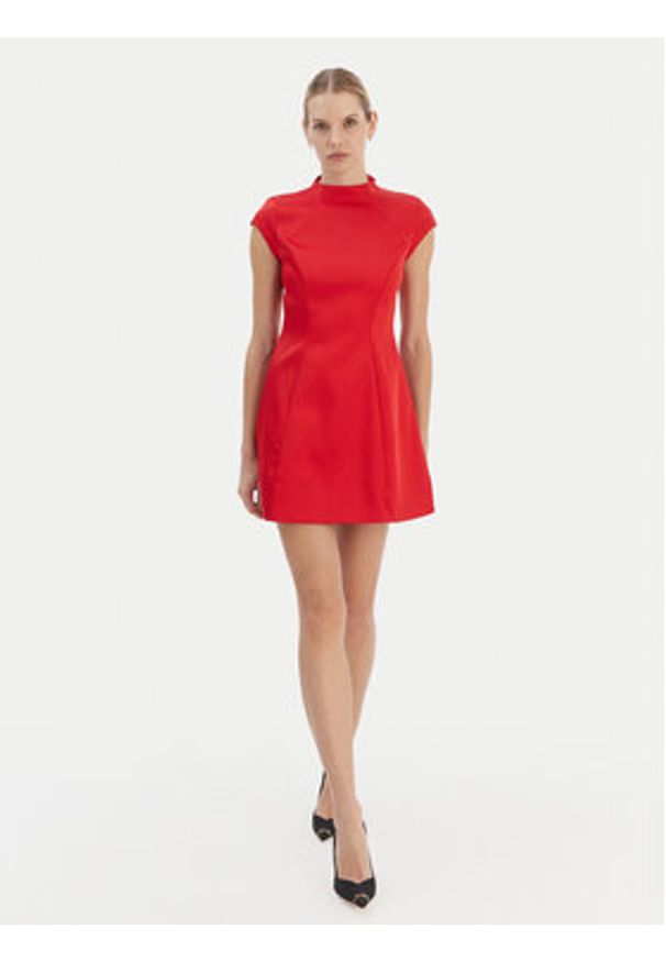 BARDOT - Bardot Sukienka koktajlowa Delphi 59329DB2 Czerwony Slim Fit. Kolor: czerwony. Materiał: syntetyk. Styl: wizytowy