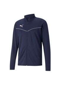 Bluza męska Puma teamRISE Training Poly Jacket granatowa. Kolor: niebieski, biały, wielokolorowy. Sport: piłka nożna