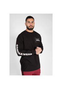 GORILLA WEAR - Bluzka męska z długim rękawem Gorilla Wear Boise Oversized Long Sleeve. Kolor: czarny. Długość rękawa: długi rękaw. Długość: długie