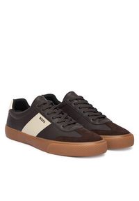 BOSS Sneakersy Aiden 50557852 Brązowy. Kolor: brązowy. Materiał: skóra #5