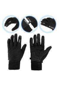 Rękawiczki rowerowe ATTABO LOREEF GLOVES windproof ocieplane. Kolor: czarny. Sport: kolarstwo #1