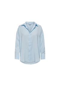 only - ONLY Koszula Zazima 15272523 Błękitny Oversize. Kolor: niebieski #1