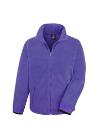 RESULT - Kurtka Męska Polarowa Fashion Fit. Kolor: fioletowy. Materiał: polar. Sezon: zima. Styl: sportowy