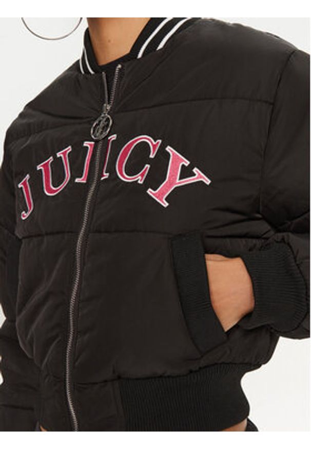 Juicy Couture Kurtka bomber Kelsey JCOIJ224557 Czarny Regular Fit. Kolor: czarny. Materiał: syntetyk