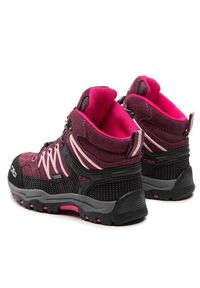 CMP Trekkingi Kids Rigel Mid Trekking Shoe Wp 3Q12944 Bordowy. Kolor: czerwony. Materiał: zamsz, skóra #5