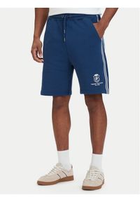 TOMMY HILFIGER - Tommy Hilfiger Szorty sportowe Crest Embroidery MW0MW42878 Niebieski Relaxed Fit. Kolor: niebieski. Materiał: bawełna. Styl: sportowy #1