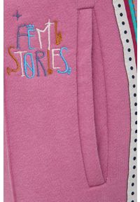 Femi Stories Spodnie damskie kolor fioletowy z nadrukiem. Kolor: fioletowy. Wzór: nadruk #3