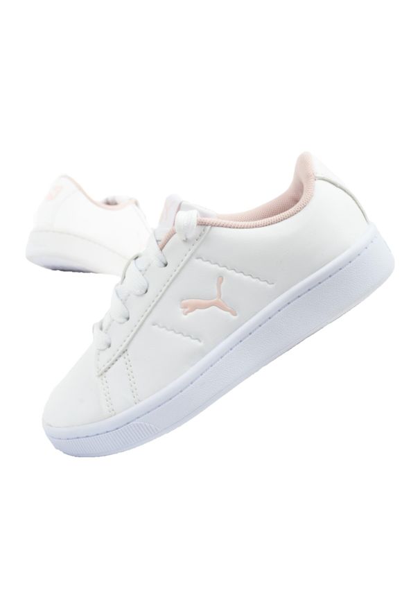 Buty sportowe sneakersy dziecięce Puma Vikky v2. Kolor: biały, różowy, wielokolorowy. Materiał: materiał. Model: Puma Vikky