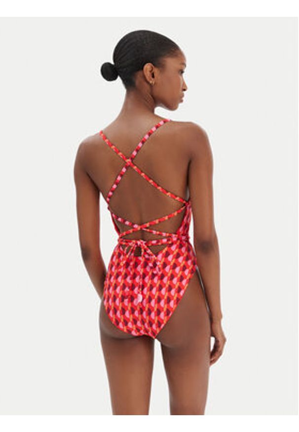 Seafolly Strój kąpielowy Sorrento 11201-277 Różowy. Kolor: różowy. Materiał: syntetyk