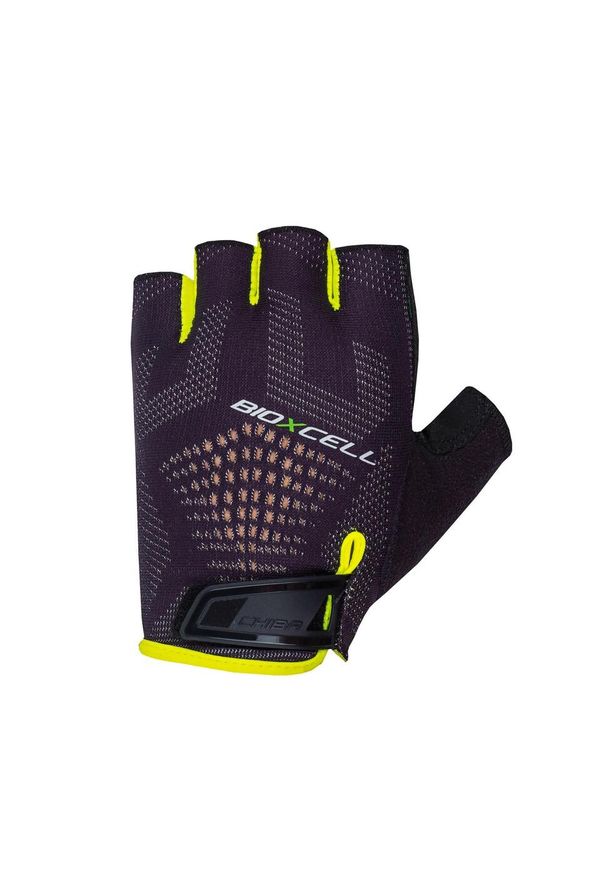 CHIBA - Rękawiczki rowerowe Chiba Bioxcell Super Fly. Kolor: czarny, żółty, wielokolorowy