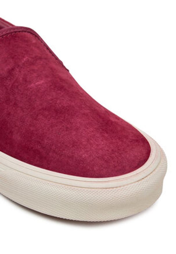 Vans Tenisówki Classic Slip-On VN000D6YZCF1 Bordowy. Zapięcie: bez zapięcia. Kolor: czerwony. Materiał: materiał