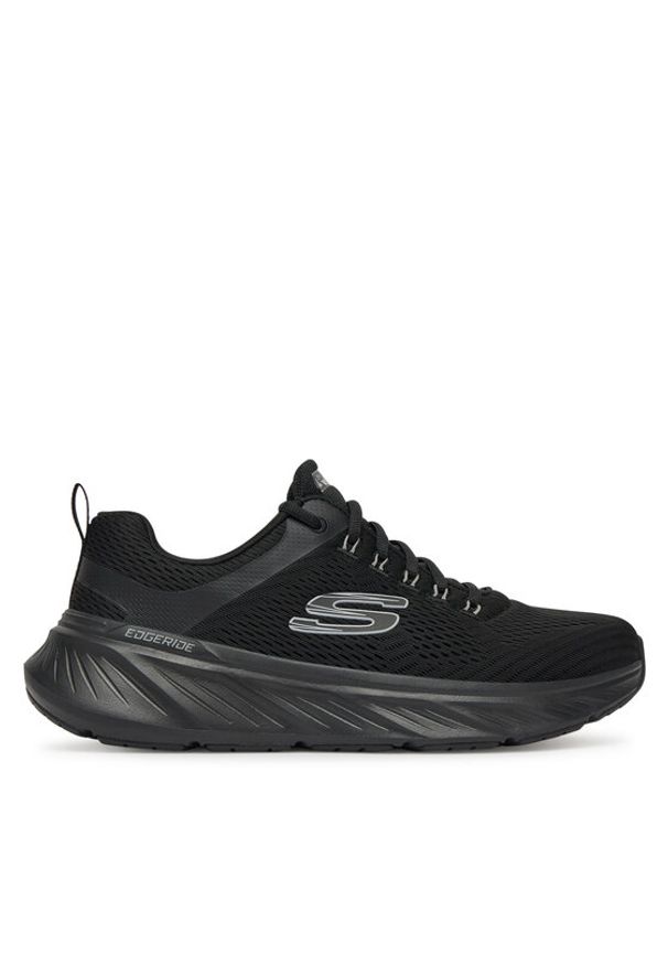 skechers - Skechers Buty do biegania Edgeride-Contention 232843/BBK Czarny. Kolor: czarny. Materiał: materiał