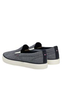 TOMMY HILFIGER - Tommy Hilfiger Tenisówki Th Hi Vulc Low Slip On Ch FM0FM05390 Niebieski. Zapięcie: bez zapięcia. Kolor: niebieski. Materiał: materiał #6