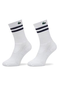 Lacoste Skarpety długie RA1095 Biały. Kolor: biały. Materiał: bawełna #1