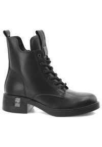 Czarne Botki Vinceza Ocieplane Buty Damskie. Okazja: na co dzień. Zapięcie: zamek. Kolor: czarny. Materiał: skóra. Szerokość cholewki: normalna. Obcas: na obcasie. Styl: klasyczny, casual, elegancki. Wysokość obcasa: niski #5