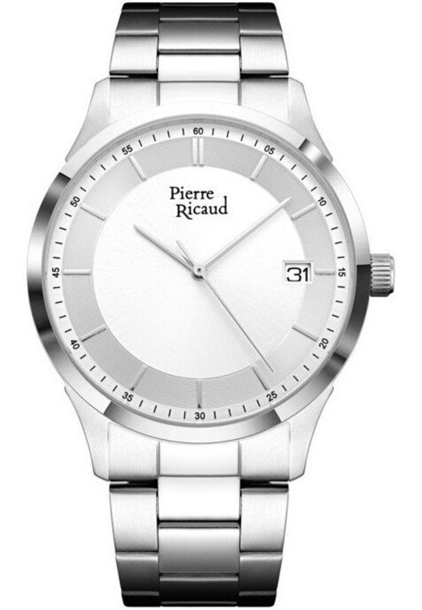 Zegarek męski Pierre Ricaud P91103.5113Q srebrny. Kolor: srebrny