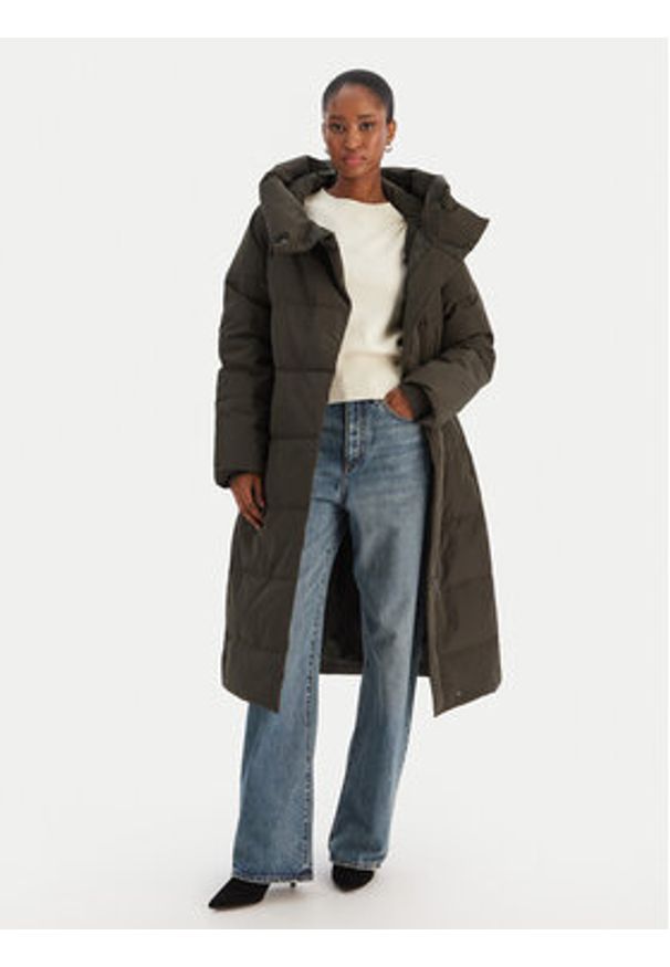 Vero Moda Kurtka puchowa Leonie 10311566 Szary Regular Fit. Kolor: szary. Materiał: syntetyk