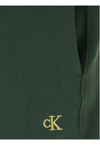 Calvin Klein Jeans Spodnie dresowe LV04RD241G Zielony Regular Fit. Kolor: zielony. Materiał: bawełna #4