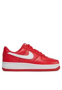 Sneakersy Nike. Kolor: czerwony. Model: Nike Air Force #1