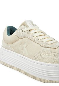 Calvin Klein Jeans Sneakersy Bold Platf Laceup Low Mg Suede YW0YW01575 Beżowy. Kolor: beżowy. Materiał: zamsz, skóra #5