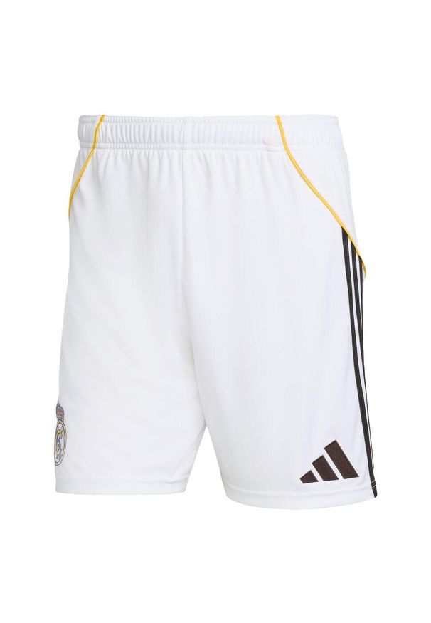 Adidas - Szorty Real Madryt 25/26 Home. Kolor: biały. Sport: piłka nożna