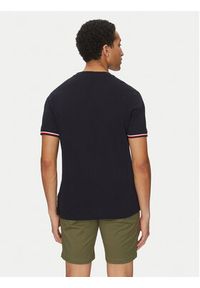 TOMMY HILFIGER - Tommy Hilfiger T-Shirt Global Stripe MW0MW38630 Granatowy Regular Fit. Kolor: niebieski. Materiał: bawełna #5