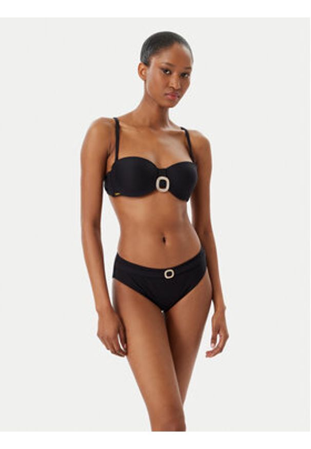 SELMARK - Selmark Dół od bikini BN302 Czarny. Kolor: czarny. Materiał: syntetyk