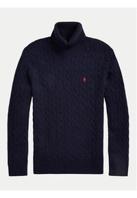 Polo Ralph Lauren Golf 710876836005 Granatowy Regular Fit. Typ kołnierza: golf, polo. Kolor: niebieski. Materiał: wełna #5