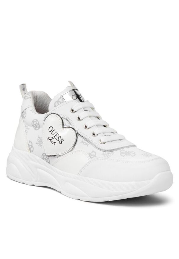 Guess Sneakersy FJCLA8 FAL12 Biały. Kolor: biały. Materiał: skóra