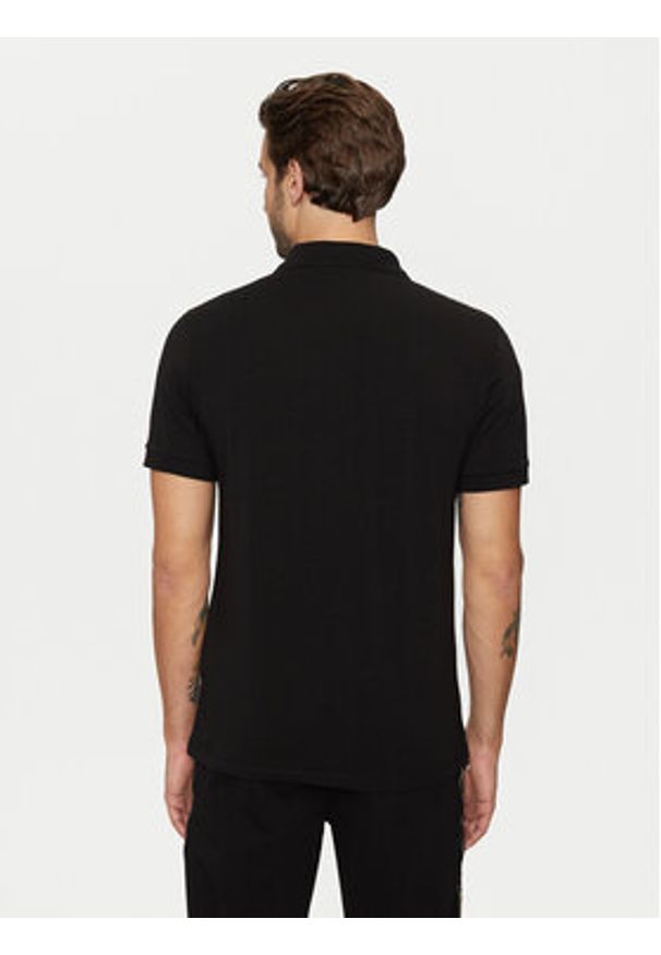 Karl Lagerfeld - KARL LAGERFELD Polo 745461 551235 Czarny Regular Fit. Typ kołnierza: polo. Kolor: czarny. Materiał: bawełna