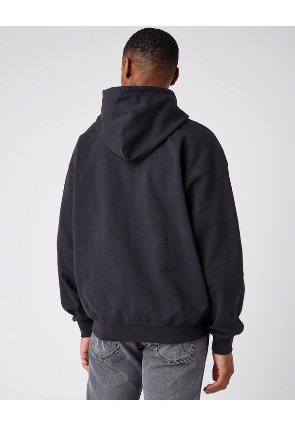 Wrangler - MĘSKA BLUZA WRANGLER WWYG HOODIE FADED BLACK W6F9H1XV6 112141481