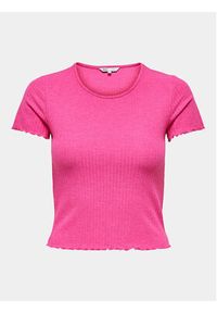 only - ONLY T-Shirt Emma 15201206 Różowy Regular Fit. Kolor: różowy. Materiał: syntetyk #4