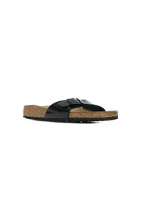 Klapki damskie Birkenstock 040303. Kolor: czarny. Materiał: materiał, skóra, syntetyk