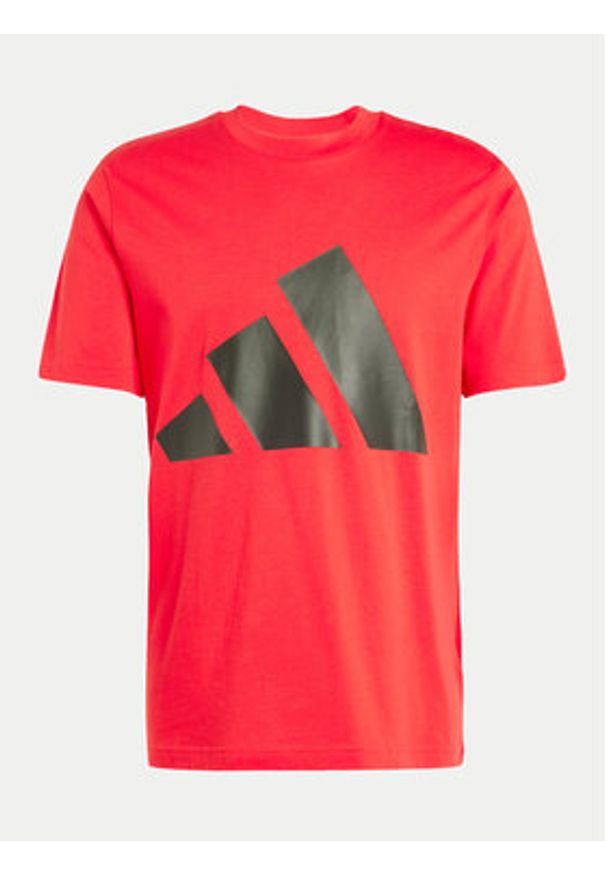 Adidas - adidas T-Shirt Essentials Big Logo JE8934 Czerwony Regular Fit. Kolor: czerwony. Materiał: bawełna