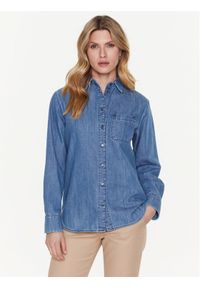 Weekend Max Mara Koszula jeansowa Ofride 2351110937 Niebieski Regular Fit. Kolor: niebieski. Materiał: jeans, bawełna #1