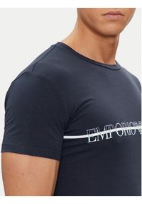 Emporio Armani Underwear T-Shirt 111035 4R729 00135 Granatowy Slim Fit. Kolor: niebieski. Materiał: bawełna #3