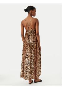 LOLA CASADEMUNT Sukienka letnia LS2616004 Beżowy Relaxed Fit. Kolor: beżowy. Materiał: wiskoza. Sezon: lato #3