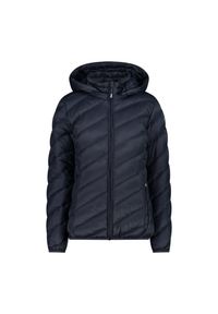 Kurtka puchowa z kapturem 3M™ Thinsulate™ damska CMP. Typ kołnierza: kaptur. Kolor: niebieski. Materiał: puch. Technologia: Thinsulate #1