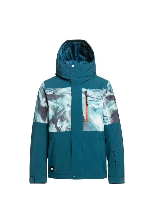 Kurtka narciarska chłopięca Quiksilver Mission. Kolor: niebieski. Materiał: poliester. Sezon: zima. Sport: narciarstwo