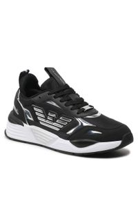 Sneakersy EA7 Emporio Armani X8X070 XK298 R399 Black/Mirror Silver. Kolor: czarny. Materiał: materiał