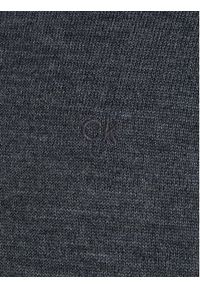 Calvin Klein Sweter K10K110421 Szary Regular Fit. Kolor: szary. Materiał: wełna #6