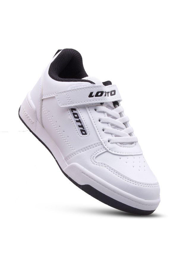 Buty sportowe dziecięce LOTTO TOCO BC K sneakersy. Kolor: biały. Sport: turystyka piesza