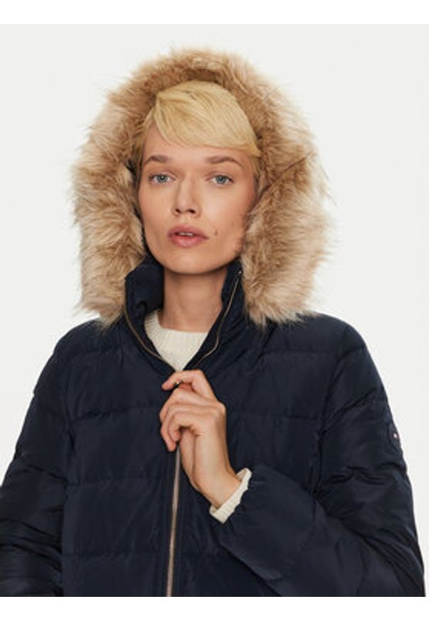 TOMMY HILFIGER - Tommy Hilfiger Kurtka puchowa Heritage WW0WW43234 Granatowy Regular Fit. Kolor: niebieski. Materiał: syntetyk