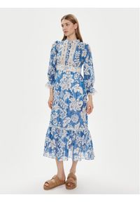 Luisa Spagnoli Sukienka letnia Pronuncia 540726 Niebieski Regular Fit. Kolor: niebieski. Sezon: lato #1