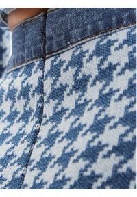 Guess Spódnica mini Tweed W4RD93 D59L1 Niebieski Regular Fit. Kolor: niebieski. Materiał: bawełna