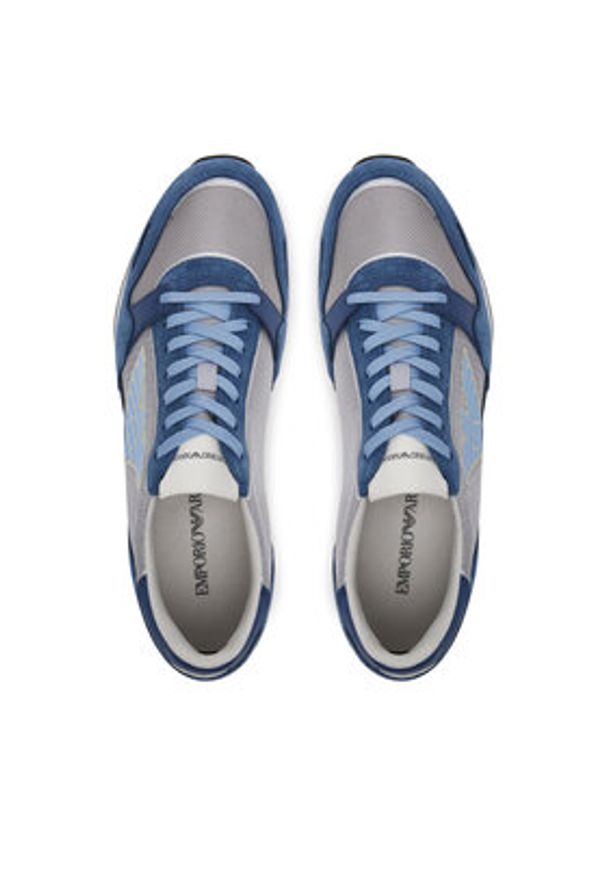 Emporio Armani Sneakersy X4X537 XN730 U551 Granatowy. Kolor: niebieski. Materiał: materiał