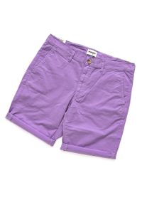 Wrangler - SPODENKI WRANGLER CHINO SHORT ORCHID PURPLE W14AMM25S. Materiał: materiał. Wzór: jednolity #3