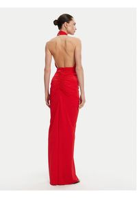 ACCESS FASHION Sukienka wieczorowa 53-3349-391 Czerwony Slim Fit. Kolor: czerwony. Materiał: syntetyk. Styl: wizytowy