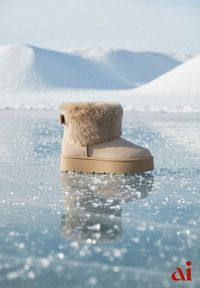 Renee - Ciemnobeżowe Śniegowce z Cholewką za Kostkę Ocieplane z Futerkiem i Małą Kokardą Reinedia. Okazja: na co dzień, na spacer. Wysokość cholewki: za kostkę. Kolor: beżowy. Materiał: futro. Szerokość cholewki: normalna. Wzór: aplikacja. Sezon: jesień. Styl: casual #1